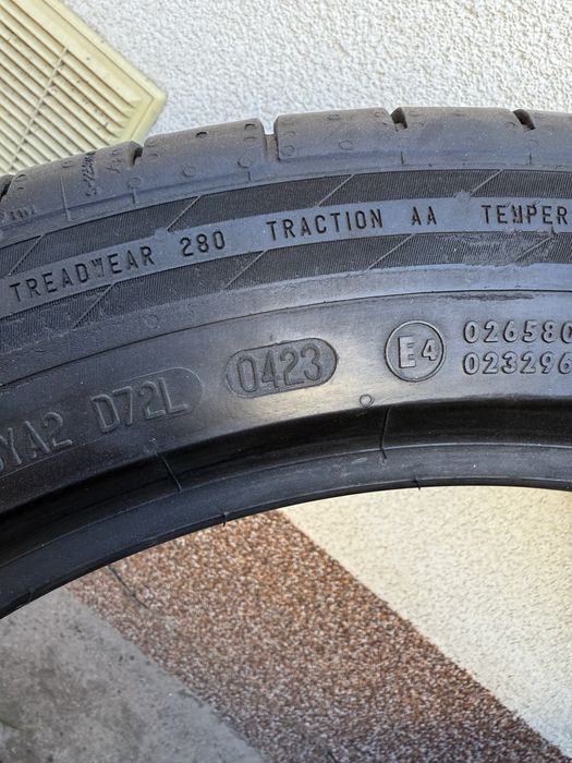 Покришки continental sportcontact5 245/45/19 комплект та розпаровка