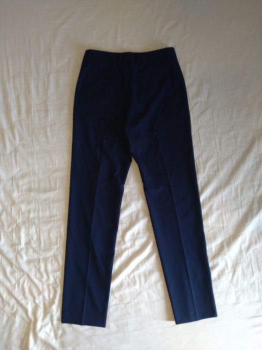 Calças de Fato Azul marinho Zara Homem