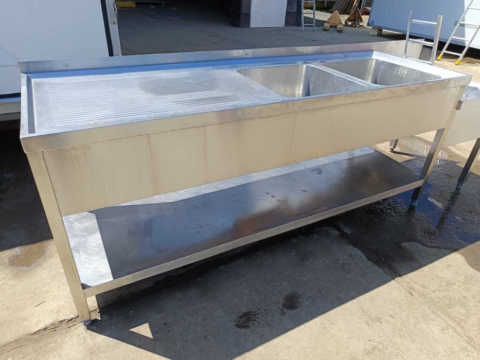 Zlew gastronomiczny nierdzewny