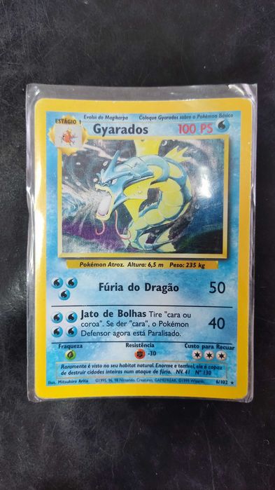Carta Pokemon Gyarados HOLO Base set