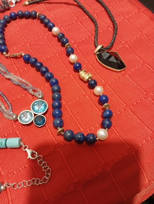 Srebro kamienie naturalne perły