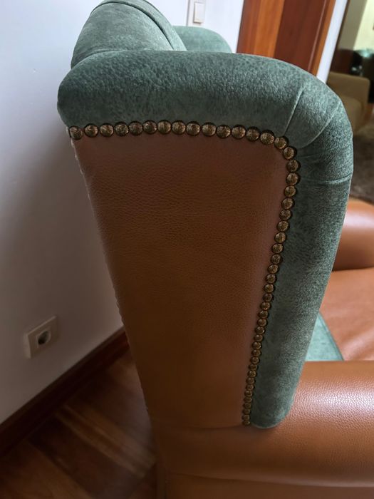 Poltrona veludo verde