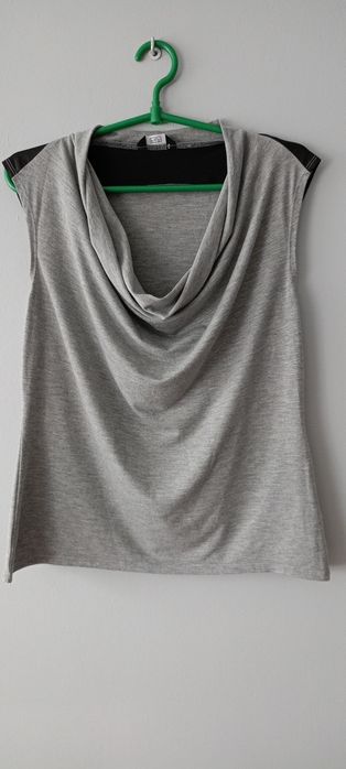 Nowa bluzka szara dekolt