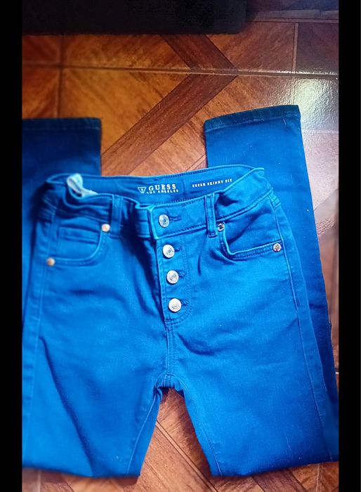 Calças Guess Los Angeles Menina Super Skinny Tamanho 7 Original