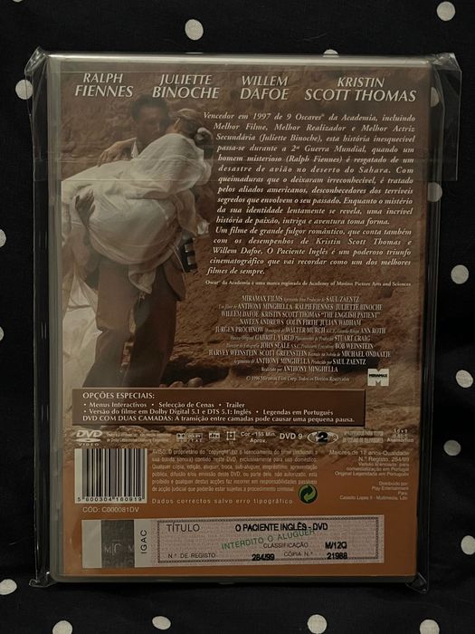 2xDVDs Anthony Minghella Cold Mountain + Paciente Inglês
