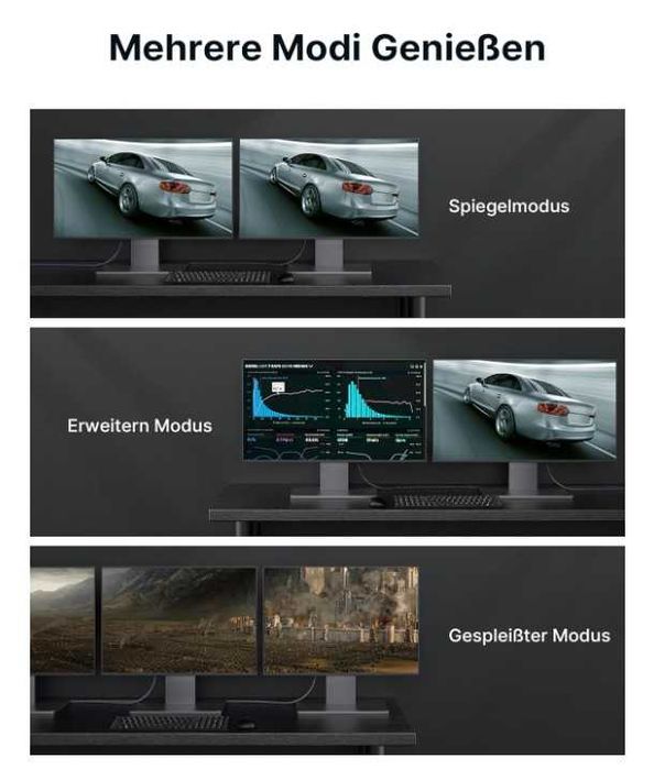 Kabel DisplayPort 8K UHD 2m JSAUX w oplocie
