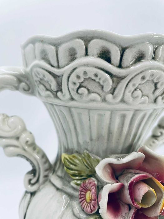 Wazon ceramiczny dekoracyjny Capodimonte Włochy