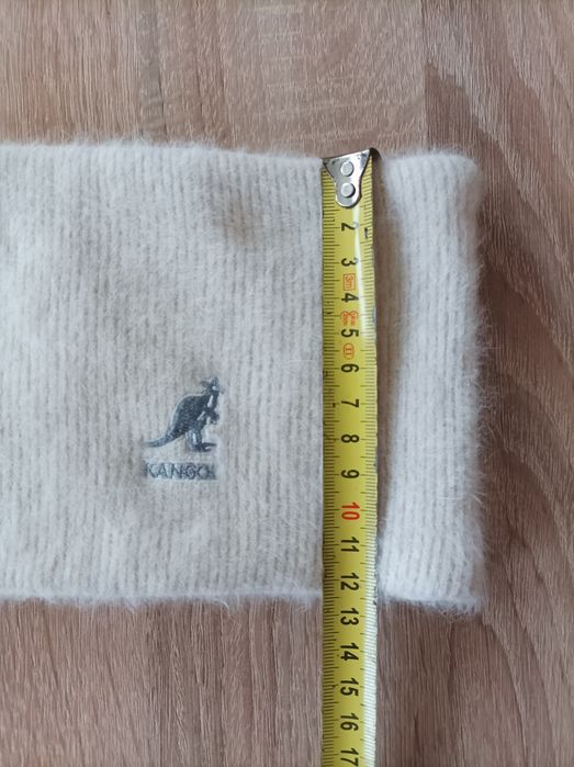 Kangol szeroka opaska, angora