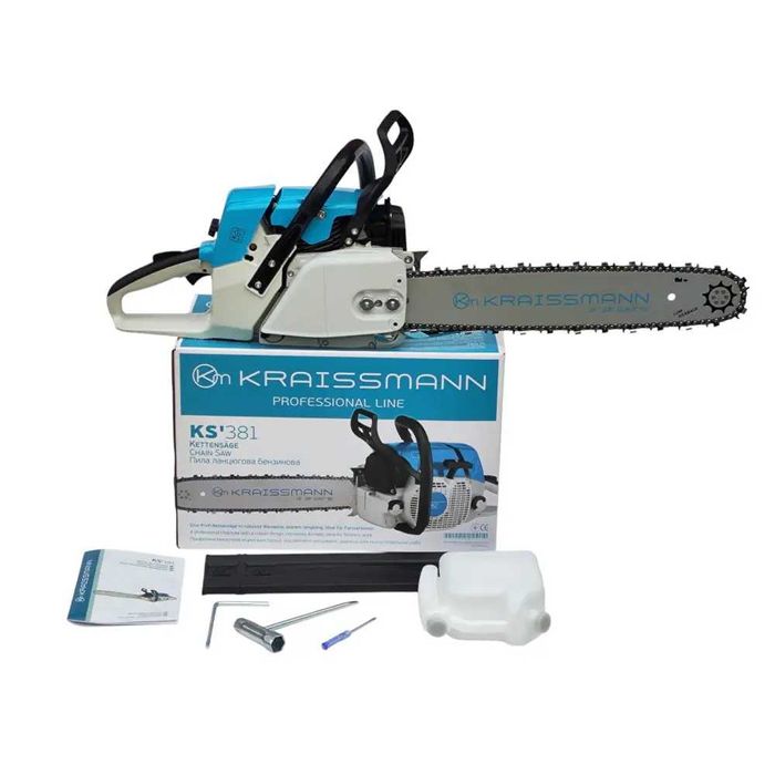 Бензопила Kraissmann KS’381 (1 шина - 635 мм + 1 цепь) Германия