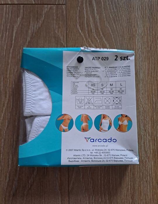 Stringi damskie Atlantic, rozmiar M, 2PACK