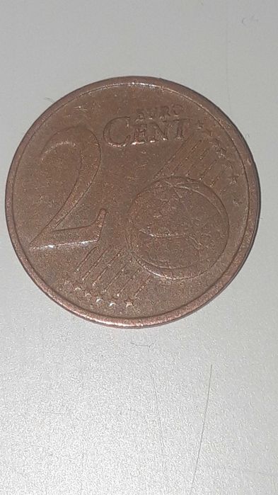 Moeda de 2 centimos valiosa.