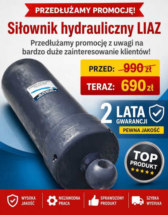 Siłownik LIAZ. WYSYŁKA!!! 2 LATA GWARANCJI ! Dostępne od ręki!!!