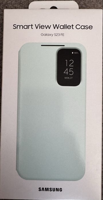 Nowe Etui SAMSUNG Smart View Wallet Case do Galaxy S23 FE Miętowy