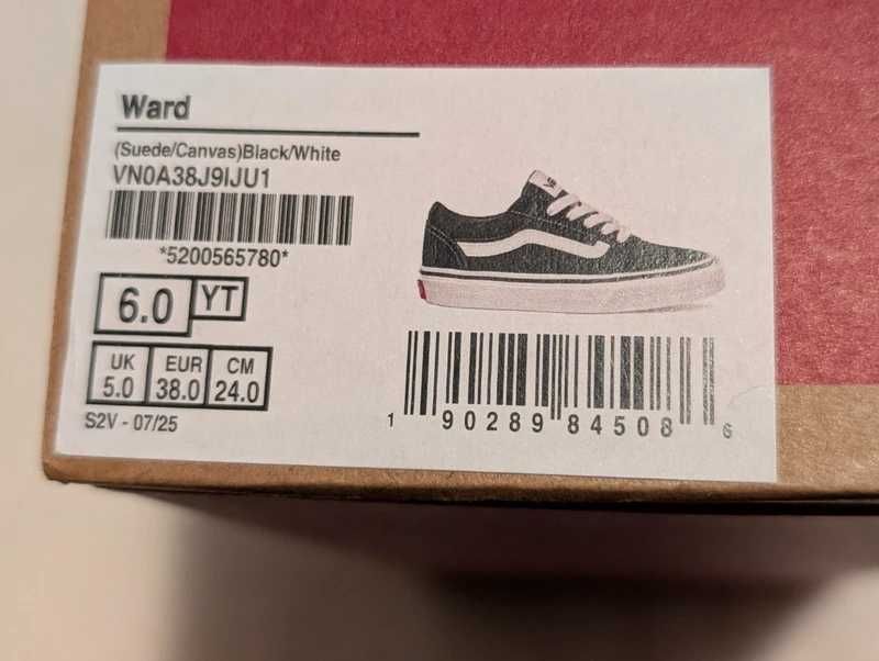 Vans Ward Black/White - NOVAS