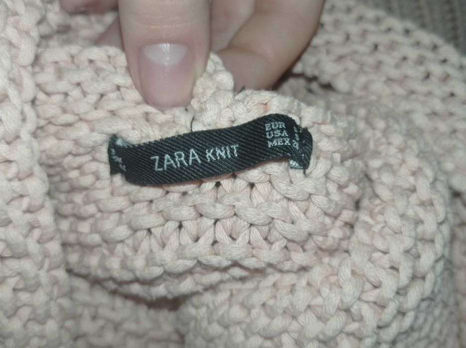 Свитер, Zara, нежно-розовый