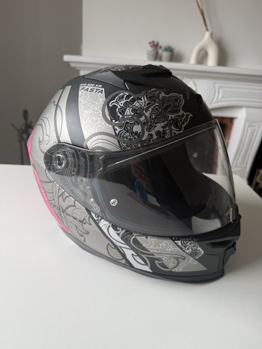 SCORPION Exo-520 Evo Air Fasta Matt Black / Silver / Pink (XS)