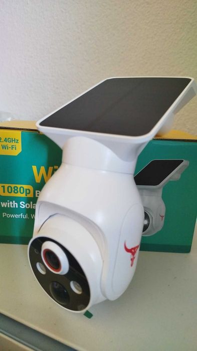 Câmara de Vigilância Solar Q50 1080p Wi-Fi 2.4GHz