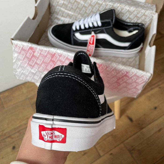 Кеди Vans Old Skool Black White чорні розміри 37 38 41 розпродаж