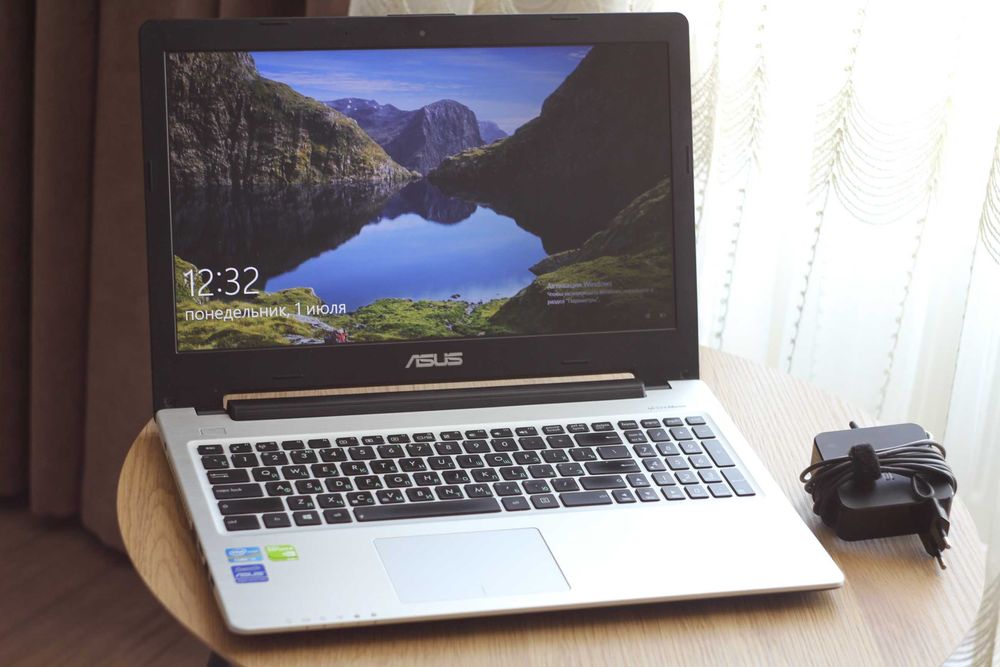 Ноутбук Ультрабук Asus k56cb + windows 10 + ssd128 + optibay hdd 500gb