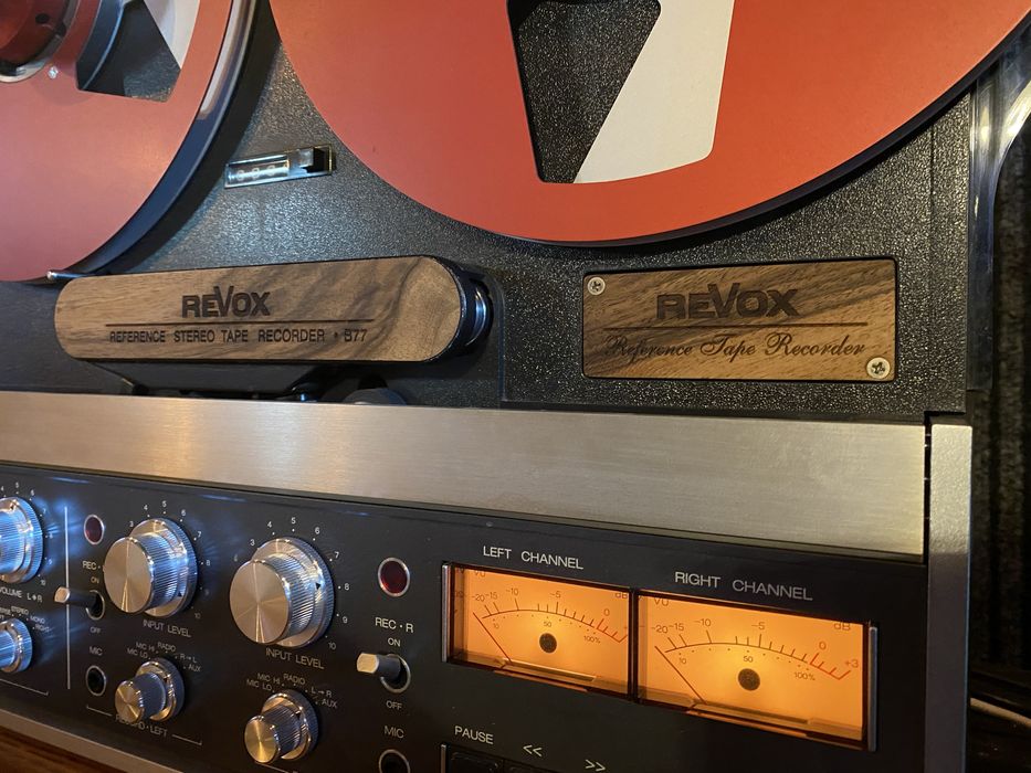 Revox B77 nakladki ozdobne - osłona glowic, nożyk do taśmy.