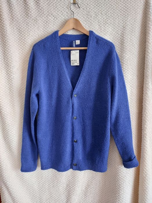 Nowy. Męski, granatowy sweter z dekoltem V.  H&M. Rozmiar  XS/S