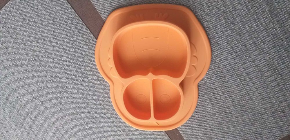 Silikonowy talerzyk sowa