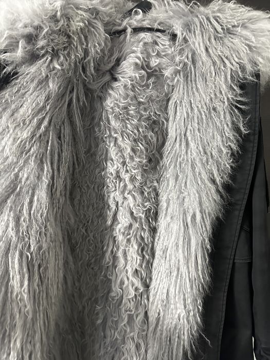 Куртка парка Лама, натуральне хутро