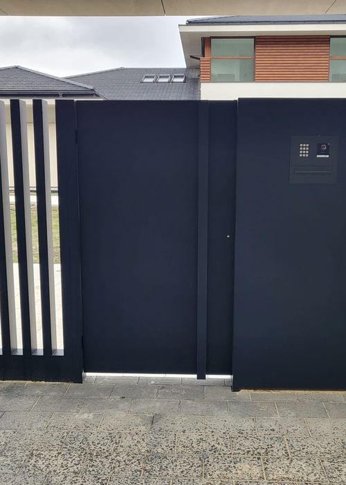 Brama - Furtka - Blacha Pełna - Aluminium