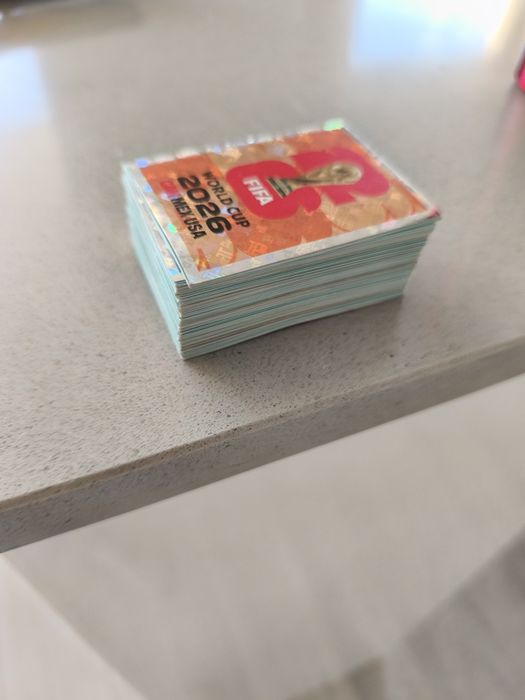 Lote 160 Panini cromos do Mundial 2026 c/ repetidos
