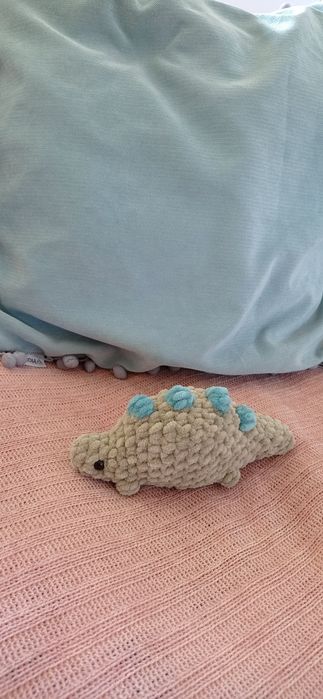 Dinozaur na szydełku
