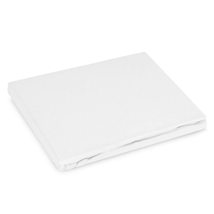 Prześcieradło z gumką 160x200 Basic białe jednobarwne na wysoki materac 30 cm