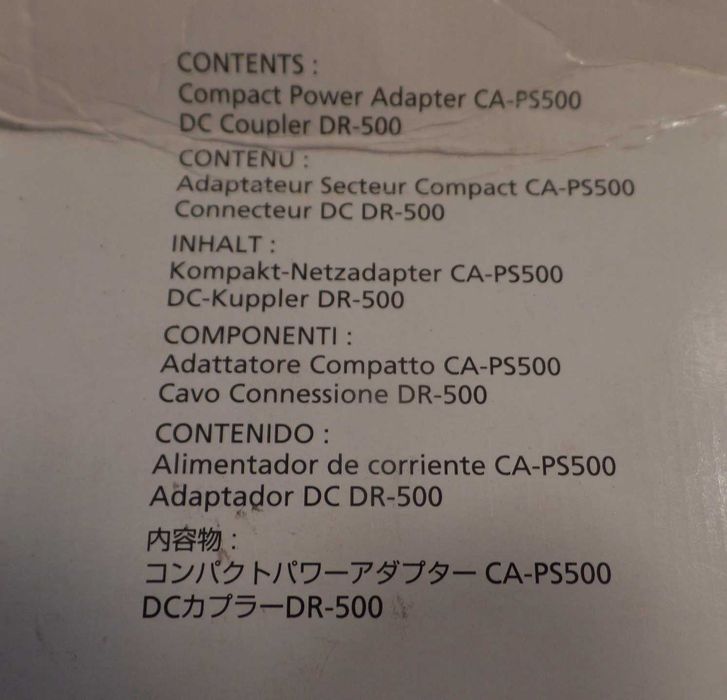 Carregador Original Canon ACK500 Novo (98)