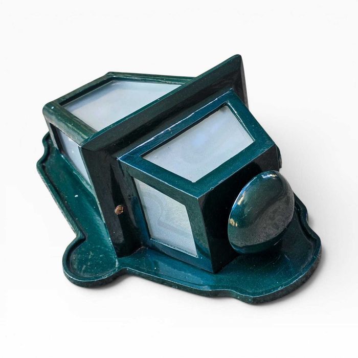 Aplique Exterior Parede Ferluz Ref. 443 | Verde | E27 | IP23 | Novo Outlet