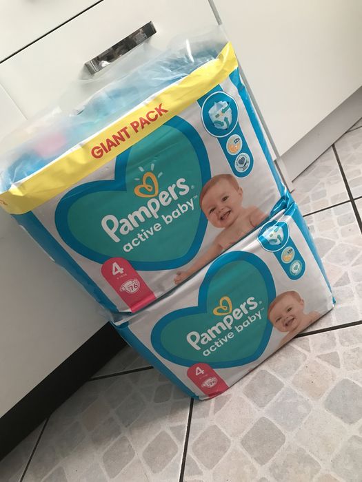 Pieluchy Pampers Active Baby rozmiar 4 Jumbo x2.Szybka wysyłka!