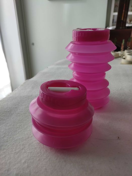 Garrafas de água colapsavel reutilizáveis