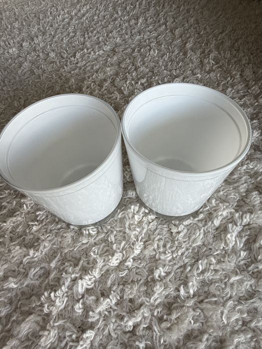 Szklane doniczki 2 szt jak nowe