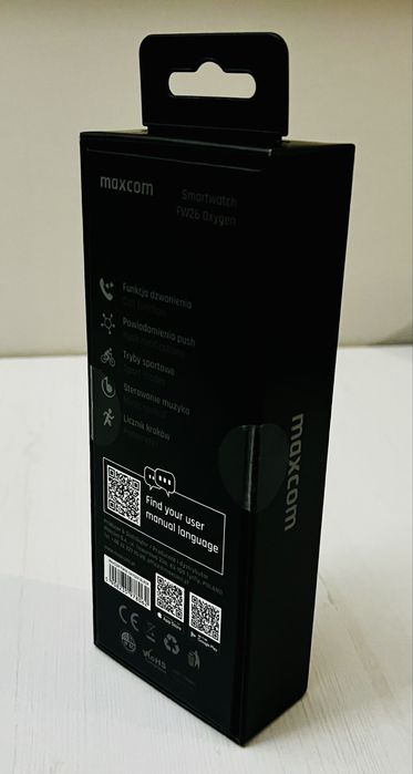 NOWY smartwatch FW26 Oxygen (czarny)