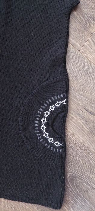 Sukienka tunika czarna dzianinowa cache&cache 36