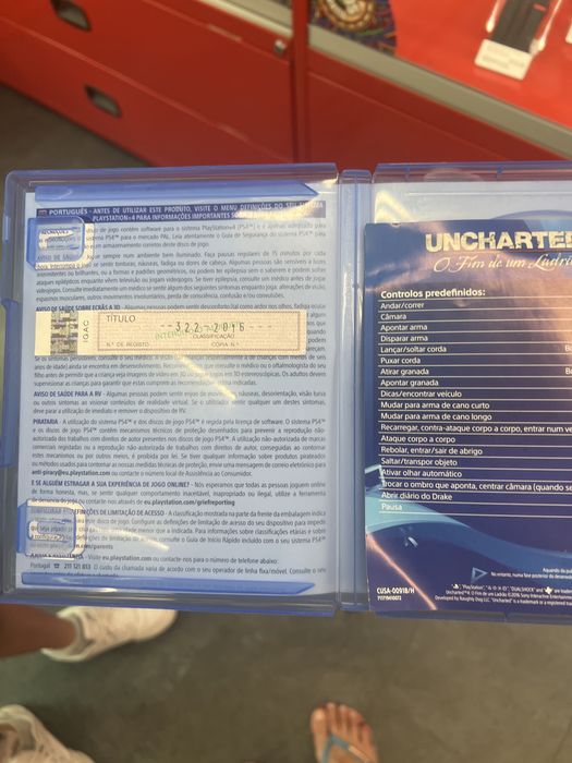 Jogo ps4 playstation hits UNCHARRTED4 o fim de um Ladrao