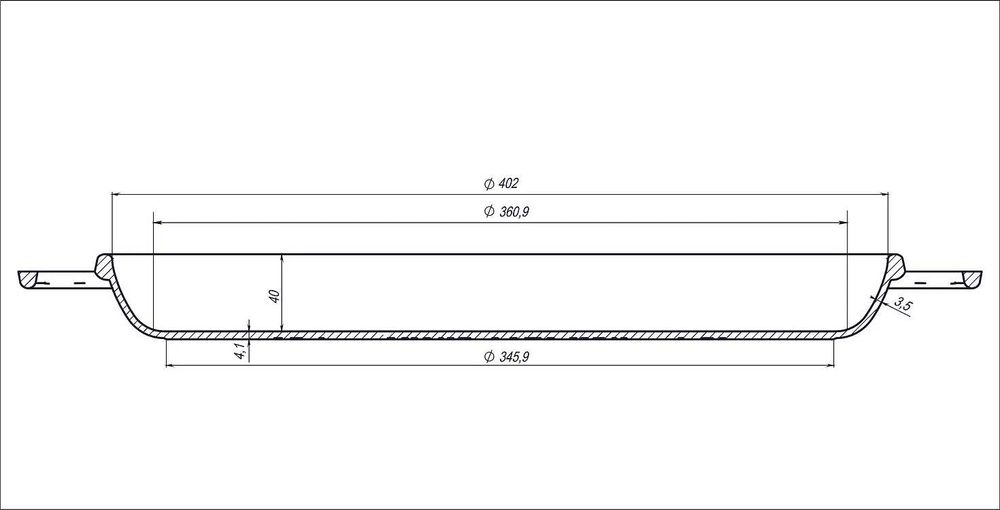 Казан 12л, Ø40см,вага 12кг з чавунною кришкою-сковородою гриль