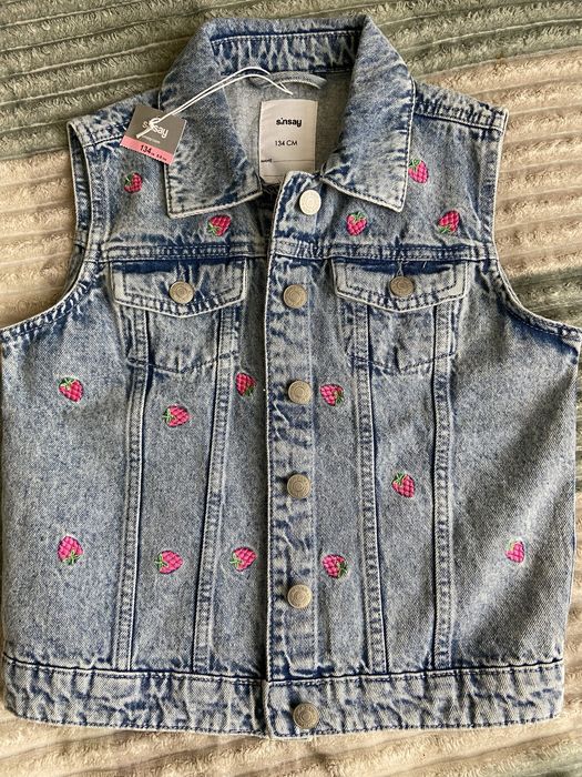 Жилетка джинсова 134 р sinsay