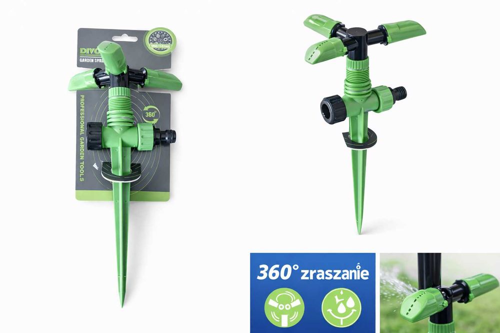 Zraszacz ogrodowy mocny do podlewania działki
