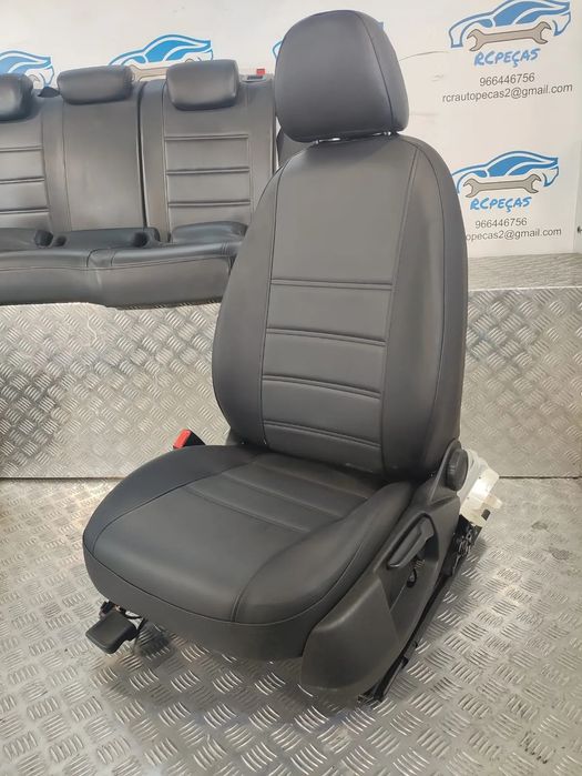 BANCOS PELE SINTÉTICA AUDI A4 B8 FRENTE FRONTAL TRASEIRO TRÁS AIRBAG