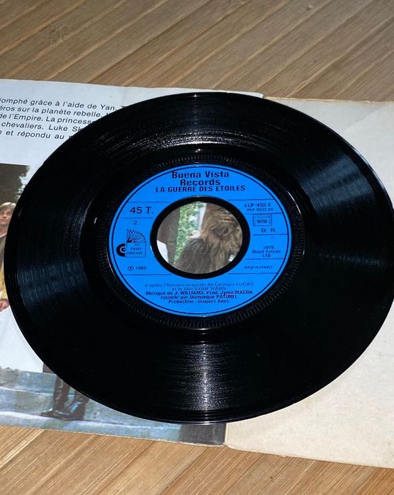 Star wars livro/ disco vintage