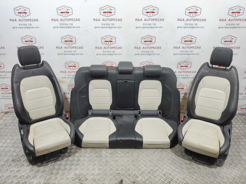 Conjunto Bancos Pele Perfurada R-Sport Elétricos Aquecidos Jaguar XF II X260 2015 a 2020 Original