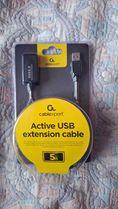 Кабель Cablexpert UAE-01-5M активний подовжувач USB, 5м