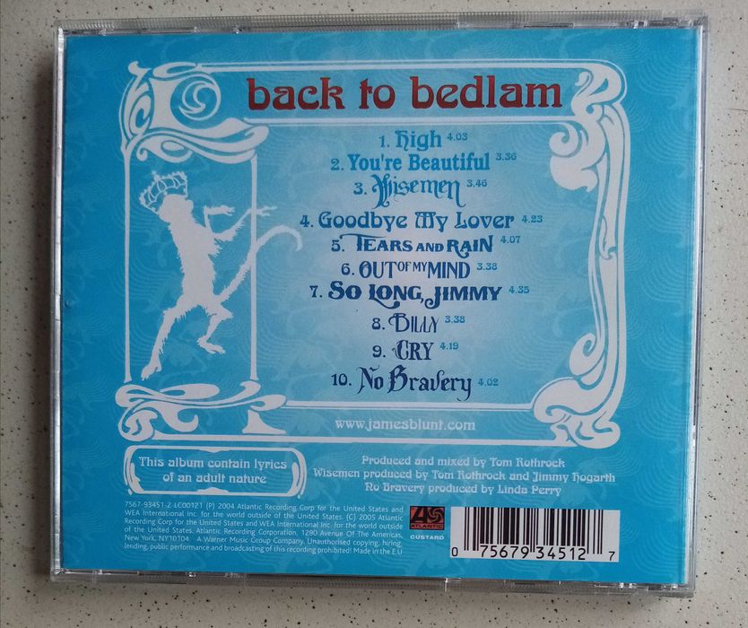 James Blunt - Back to bedlam - CD 2004