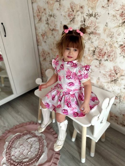 Nowa spódniczka w kwiaty nikol kids 122