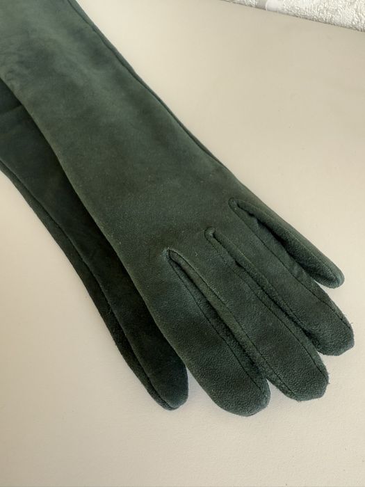 Перчатки замшевые