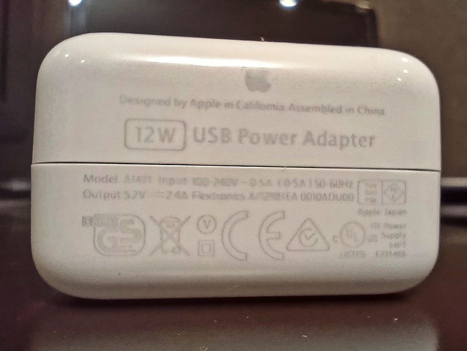 Зарядне  блок живлення зарядка Apple iPhone 12W USB Power Adapter